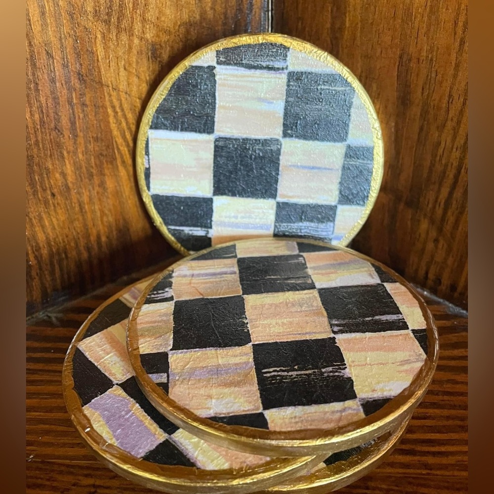 McKenzie Child Decoupage Tile Coaster